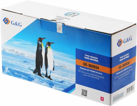 Картридж лазерный G&G GG-Q6003A пурпурный (2000стр.) для HP CLJ 1600/2600/2605N, LBP 5000/5100 Canon