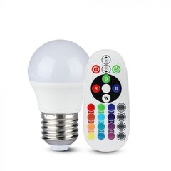Лампа светодиодная V-TAC, E27, 3.5 Вт, RGB, SKU 2773