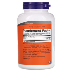 Now Foods, ГАМК, чистый порошок, 170 г