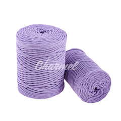 Lavender cotton cord 3 mm