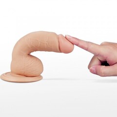 Вибратор на присоске к стене - 18 см.