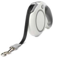 Triol Urban поводок-рулетка для собак M 5м до 25кг лента белый