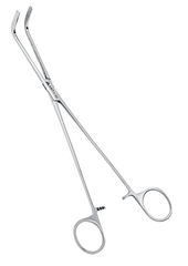 Зажим жесткий для пищевода изогнутый