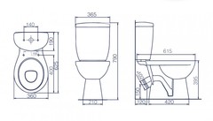 УНИТАЗ-КОМПАКТ ROSA ЕВРО