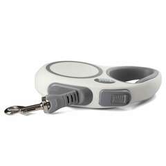 Triol Urban поводок-рулетка для собак M 5м до 25кг лента белый