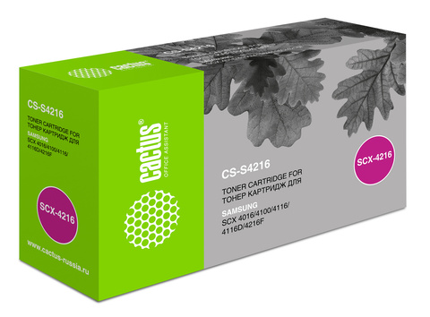 Картридж лазерный Cactus CS-S4216 SCX-4216D3 черный (3000стр.) для Samsung SCX-4016, 4116, 4216, 4216F, SF-560, 565, 565P, 750, 755, 755P