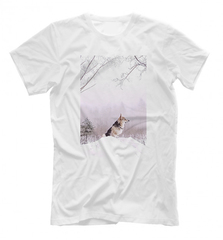 Футболка "Корги в лесу"