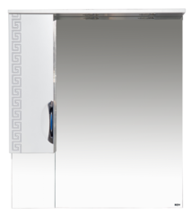 Зеркало-шкаф MISTY Престиж - 80 (левое) серебряная патина