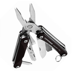 Мультитул-брелок Leatherman Squirt PS4 Black, 9 функций (831233) цвет чёрный | Multitool-Leatherman.Ru