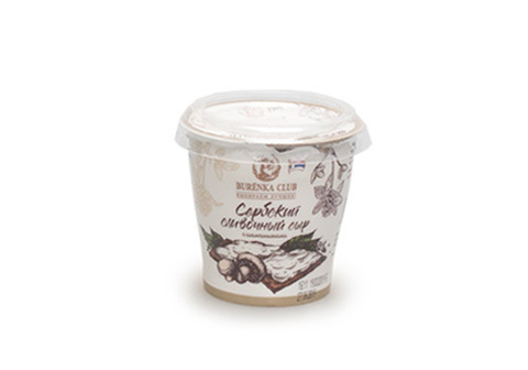 Сыр Сербский сливочный с шампиньонами Burenka Club, 150г