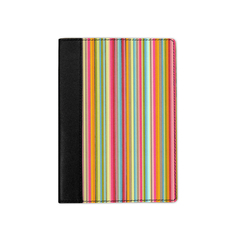 Ежедневник комбинированный с обработанными краями «Цветные линии», черный белая вставка