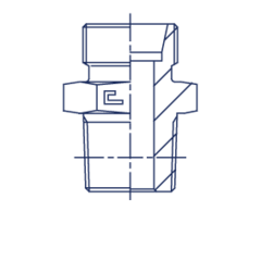 Штуцер FC DS08 NPT 1/4" (корпус) CAST