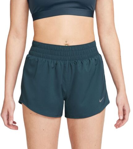 Женские теннисные шорты Nike Dri-Fit One 3in Short - deep jungle/reflective silver