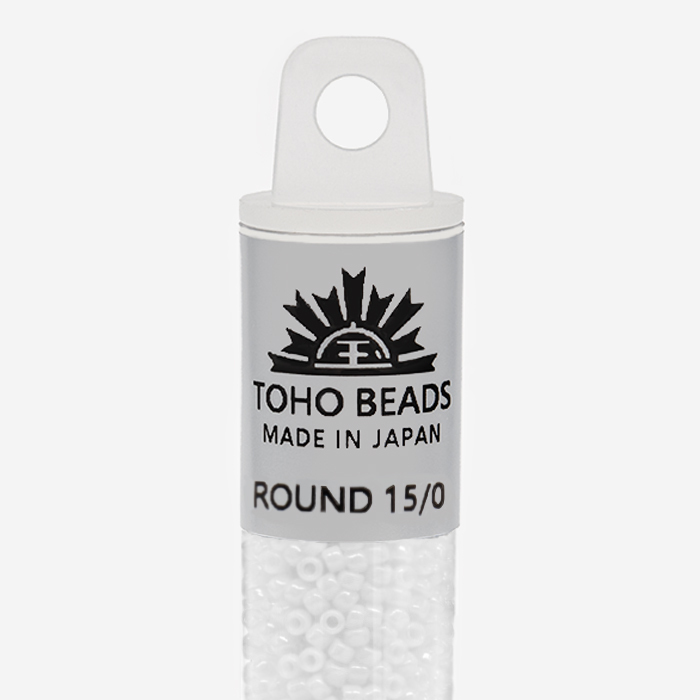 Японский бисер TOHO Round 15/0 (№41), непрозрачный глянцевый