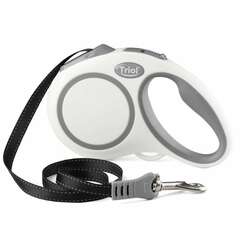 Triol Urban поводок-рулетка для собак M 5м до 25кг лента белый