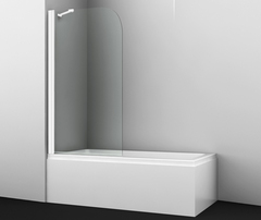 WasserKRAFT Leine 35P01-80WHITE Fixed Стеклянная шторка на ванну фото