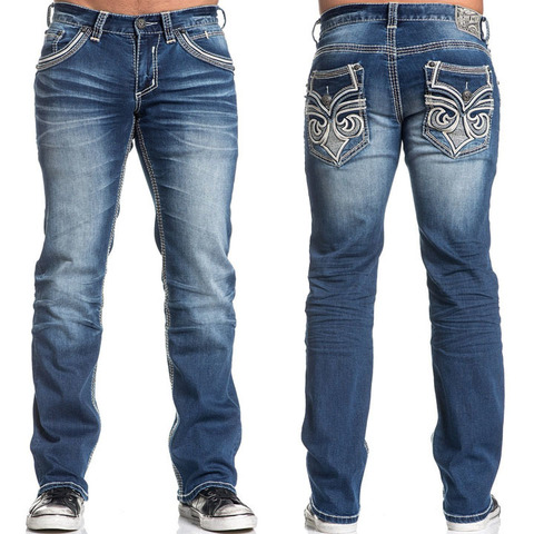 Affliction | Джинсы мужские BLAKE FLEUR VEGAS 110RS234 перед и сзади