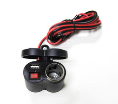 Прикуриватель и USB-разъем с кнопкой включения, X-76