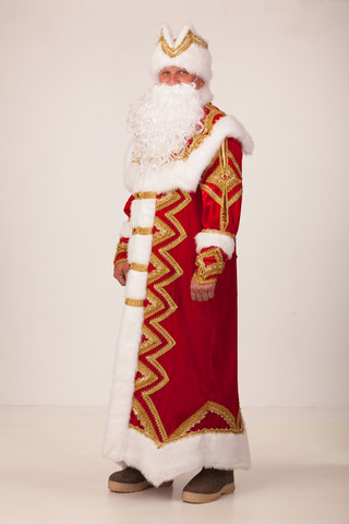 Новогодний костюм взрослый Дед Мороз «Великолепный»