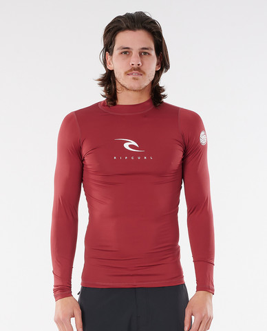 RIP CURL Corps LSL UV Maroon