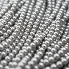 Хрустальный жемчуг, оттенок "Пепельная дымка", шар 4мм