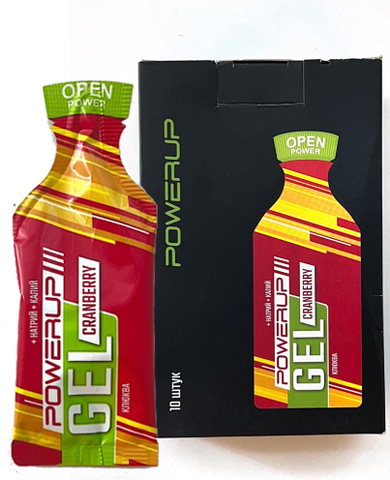 Набор 10 Спортивных Энергетических Гелей POWERUP CRANBERRY