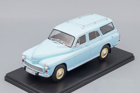 Warszawa 223K Kombi FSO 1965 blue 1:24 Legendary Soviet cars Hachette #90