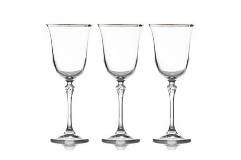 Набор бокалов для вина 6шт 225мл Le Stelle Gemma платина