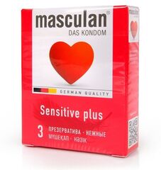 Презервативы Masculan Sensitive plus - 3 шт. - 