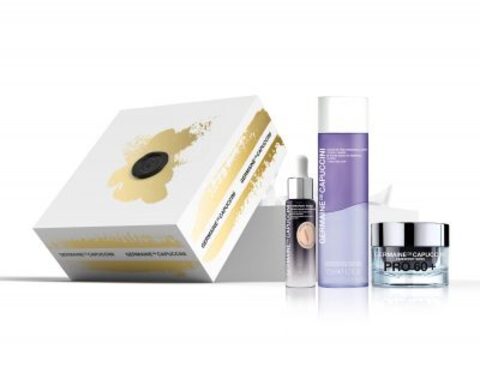 GERMAINE DE CAPUCCINI Golden Hours TIMEXPERT SRNS PRO60+ Набор: Жидкость для демакияжа глаз и губ  125 мл Сыворотка-бустер регенерирующая 15 мл, Крем антивозрастной глобального действия TimExpert SRNS PRO 60+, 50 мл