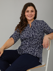 Блузка БЛ-131/черный-крупныебуквы