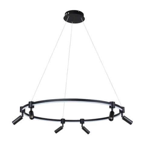 Подвесная светодиодная люстра Arte Lamp RING A2186SP-1BK