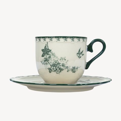 Чайная пара 210мл Дымов Керамика Цветущий боярышник