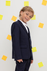 пиджак  для мальчика  ТК 37021/темно-синий