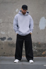 Толстовка мужская с капюшоном "Вasic" меланж