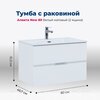 Aquanet 274114 Тумба с раковиной Алвита new 80 2 ящ. цв.белый матовый (274114)