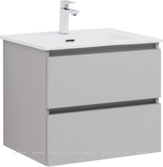 Aquanet 344777 Тумба с раковиной Вега 2.0 60 2 ящ. цв.бежевый (раковина Flat) (344777) фото