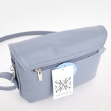 Сумка Саломея 428 гладкий серо-голубой