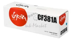Картридж Sakura CF381A (312A) для HP, голубой, 2700 к.