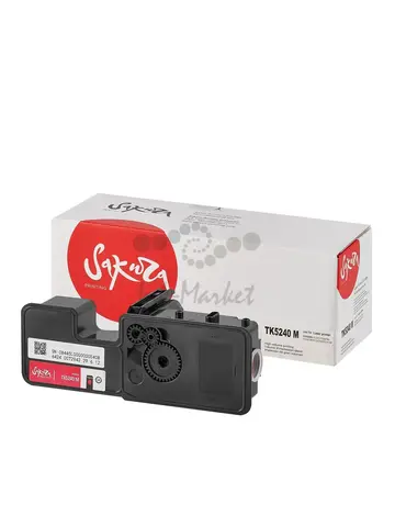Картридж Sakura TK5240M для Kyocera Mita M5526cdw/P5026cdw/P5026, пурпурный, 3000 к.