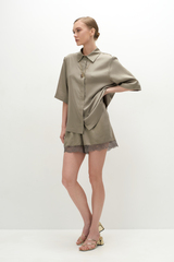 Шорты с кружевом