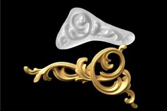 Силиконовый молд № 5014 правый