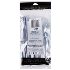 Столовые приборы пласт Silver 24шт