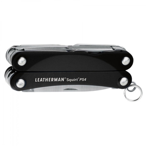 Мультитул-брелок Leatherman Squirt PS4 Black, 9 функций (831233) цвет чёрный | Multitool-Leatherman.Ru