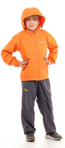 Куртка детская Трэвел (дюспа, оранж) Новатекс