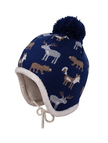 Шапка с завязками на флисовой подкладке Maximo