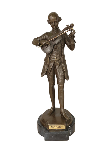 Бронзовая статуэтка Моцарт со скрипкой