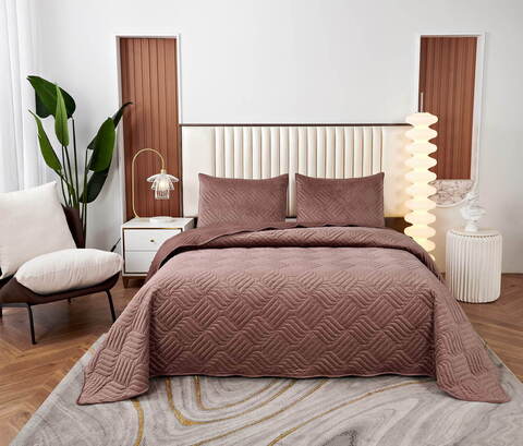 Покрывало 160x220 Sofi De MarkO Армандо цвета чайной розы