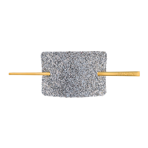 Заколка-автомат для волос черная глянец Barrette Pour Cheveux Black: Размер M