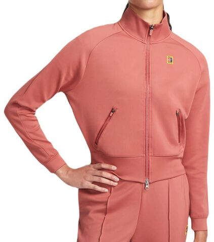Женская теннисная куртка Nike Court Heritage Jacket FZ - canyon rust